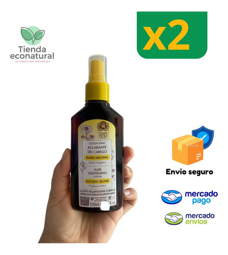 2 Botellas Camomila Intea® Loción Manzanilla Rubio Natural