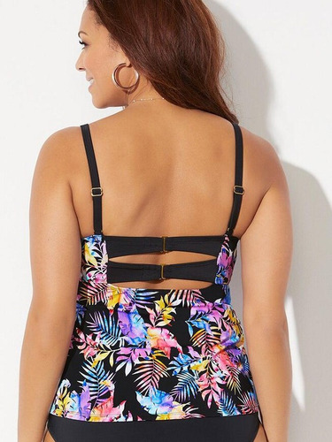 Conjunto De Bikini De Traje De Baño De Talla Grande Con Dise