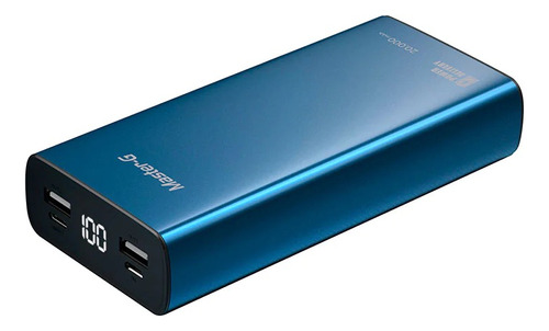 Bateria Portatil Master-g 20000mah Powerb Carga Rapida Azul