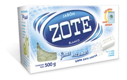 Jabón Zote Finas Escamas 16 Pz De 500g 