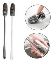 Comprar Kit 2 Escova Silicone De Lavar Garrafa Mamadeira Copo Taça 
