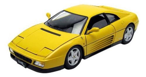 Ferrari 1989 348 Tb  Amarillo Escala 1:18 Hot Wheels Elite