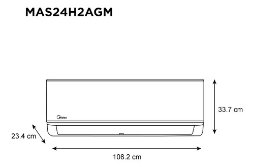 Minisplit Xtreme Midea Inverter Seer 18.4, 2 Ton, Frío Calor