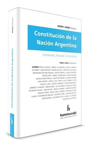 Constitucion De La Nacion Argentina - Risso, Guido I