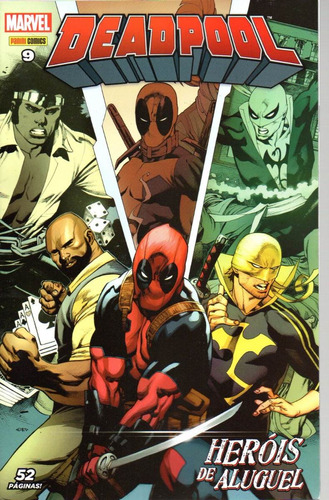 Deadpool Nº 09 - 4ª Série - Heróis De Aluguel - Editora Panini - Capa Mole - Bonellihq 9 Cx188 Abr24