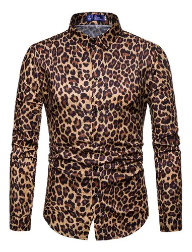 Camisas animal print para hombres hot sale