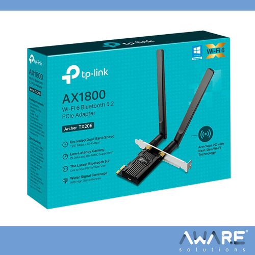 Tp-link Adaptador Pcle Archer Tx20e Ax1800 Wifi 6 Bluet 5.2