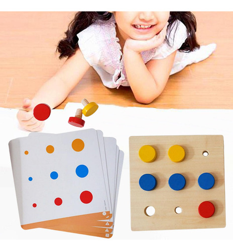 Montessori Juego De Mesa De Madera Multi-colores Ejercicio