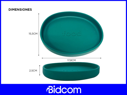 Plato De Comida 100% Silicona Apto Microondas Bebe Gadnic