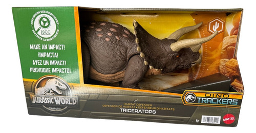 Jurassic World Dinosaurio Juguete Triceratops Dino Trackers