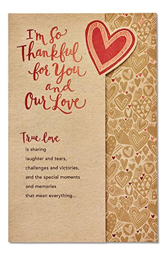 Tarjeta De Agradecimiento Romántica American Greetings (amor