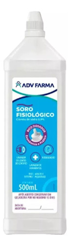 Kit C/10 Solução Soro Fisiologico Adv 500ml