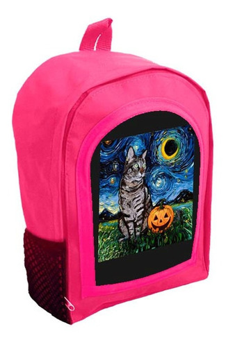 Mochila Infantil Rosa Nena Nene Halloween Tt41