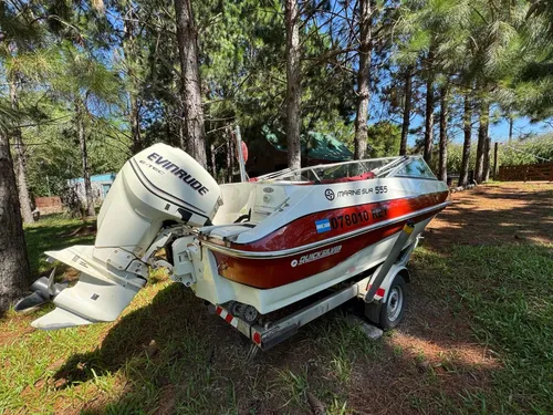 Lancha Quicksilver 555 Evinrude Etec 130hp Trailer Warnestra