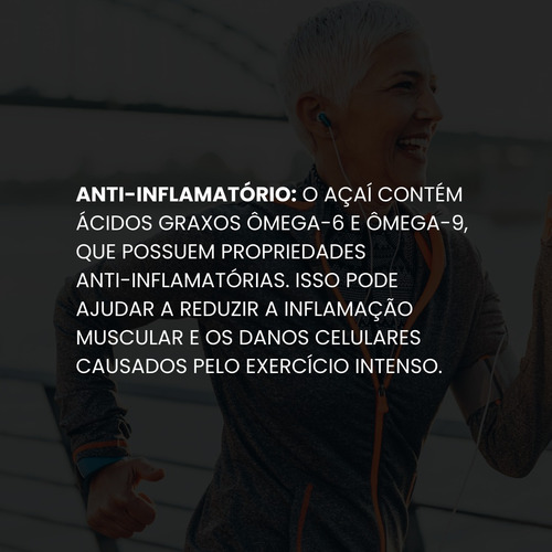 Açaí Puro Premium Em Pó - Kit 5 Unidades - Total 500g