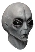 Comprar Máscara Alien Gris Area 51 Ovni Marciano Halloween Látex