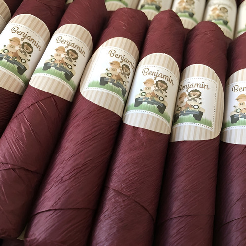Charutos De Chocolate Personalizado Maternidade 40 Unidades