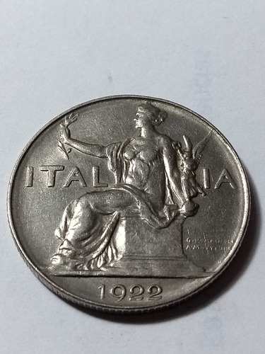 Moneda De Italia 1 Lira 1922