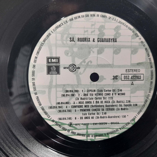 Imagem 5 de 6 de Vinil Lp Sá Rodrix E Guarabira Grandes Sucessos