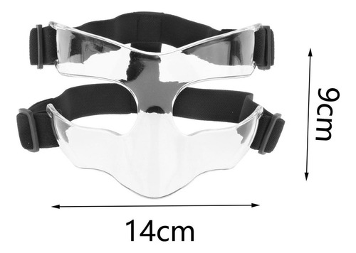 Máscara De Baloncesto Protector Facial Transparente 14x9cm