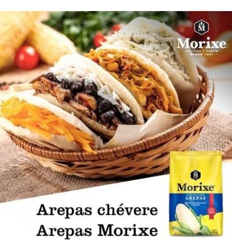 Harina De Maíz Morixe Para Arepas X 6 Kg