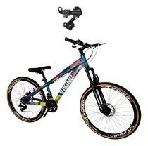 Comprar Bicicleta 24v Vikingx 26 T25 Slick Fx Am Câmbio Tras Shimano