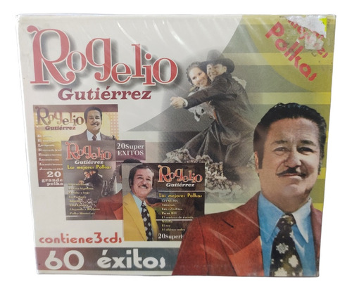 Rogelio Gutiérrez 60 Éxitos 3cds Original! Cd Polkas 