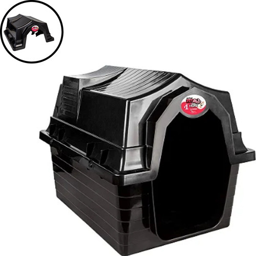 Casinha Cachorro Pequeno Porte N.2 Animais Domésticos Black