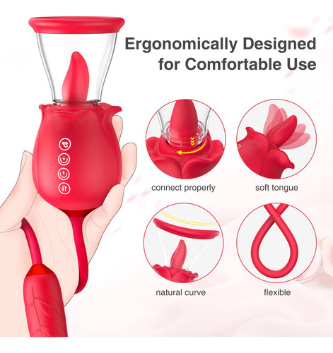 Brinquedo Rose Para Mulheres 3 Em 1 Rose Atualizada