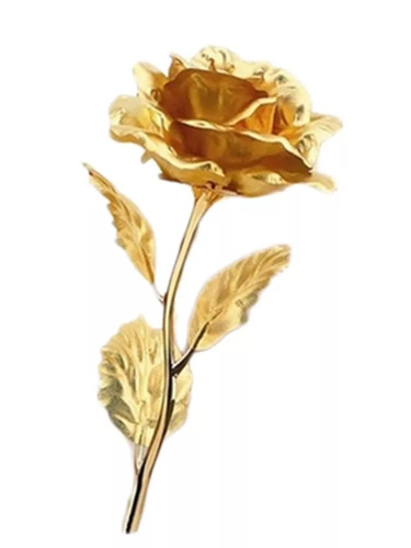 A Rosa Encantada Golden Rose Presente Dia Das Mães