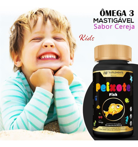 Imagem 3 de 5 de Omega 3 Infantil Cápsulas Mastigaveis Formato Peixinho