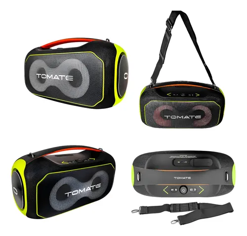 Caixa De Som Potente 360w Bluetooth Usb Fm Tws Type-c Aux Nf