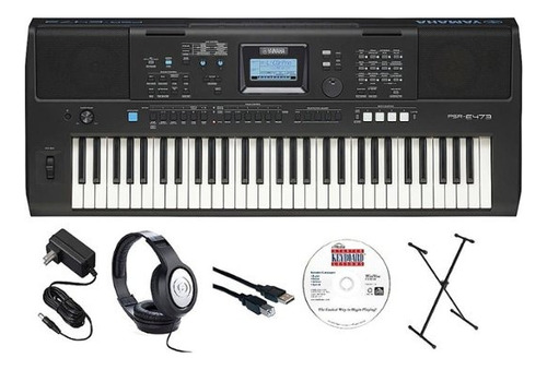 Yamaha Psre473 Eps Full-size Keyboard With 61 Keys - Black