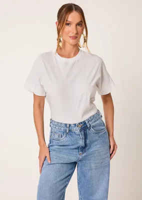 T-shirts Oversized Algodão Cléa Store Off White G