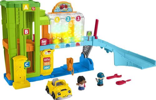 Fisher-price Little People Garaje Playset Auto Y Rampa