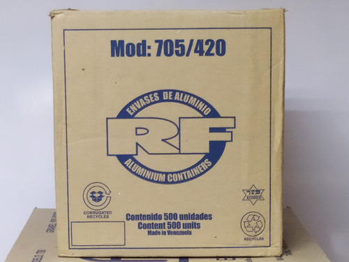 Imagen 1 de 2 de Envase De Aluminio 420 C/t Anime 500 Unid