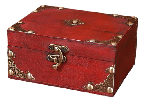 Caja De Almacenamiento Decorativa De Madera: Caja De