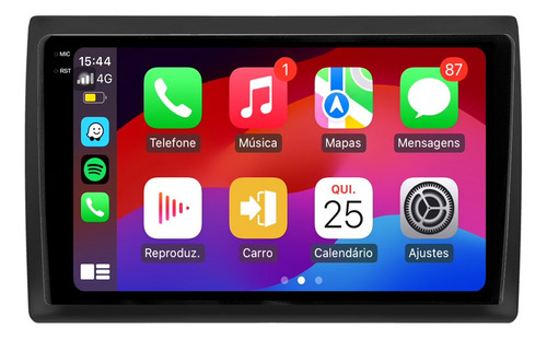 Central Multimidia Fiat Stilo 9p Carplay 4gb 64gb Android 14