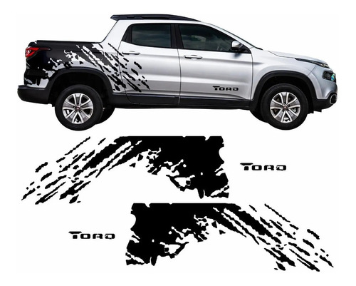 Kit Adhesivos  Calcos Laterales Fiat Toro Toro03