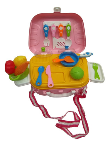 Juguete Maleta Cocinita Set Infantil Didáctico Accesorios