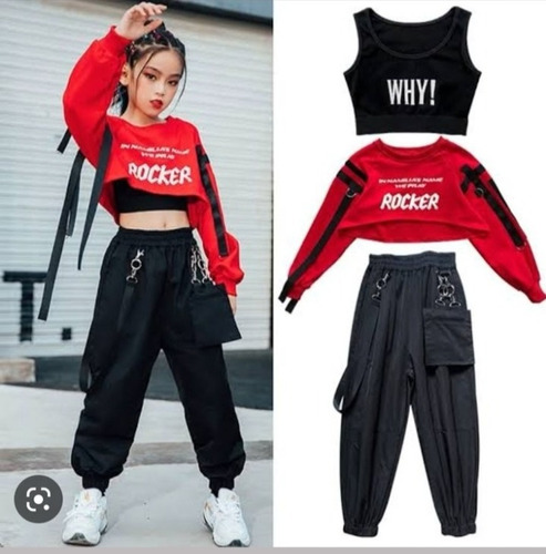 Hacemos Conjuntos O Solo Pantalon Para Escuela De Baile Rojo 16