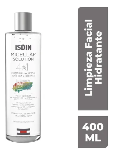 Agua Micelar Isdin 4 En 1 400ml Piel Sensible Hipoalergenica