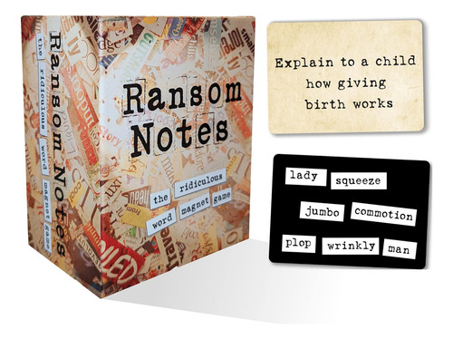 Juego De Mesa Ransom Notes/de Palabras Ridículas