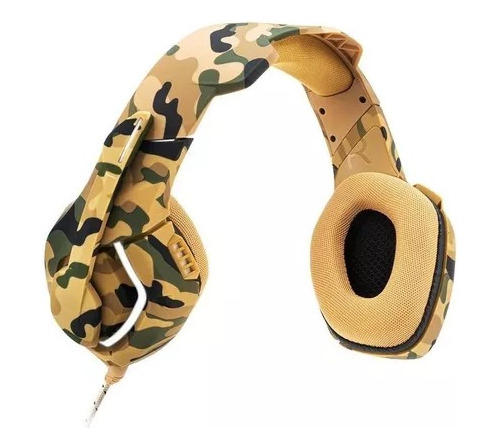 Headsetgamer Multilaser Warriorstraton Army Led Branco Ph305 Preto