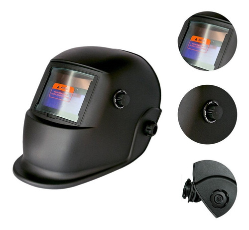Mascara De Solda Eletrônica Auto Escurecimento Com Regulagem De 9 a 13 E Função Esmerilhamento WWSoldas