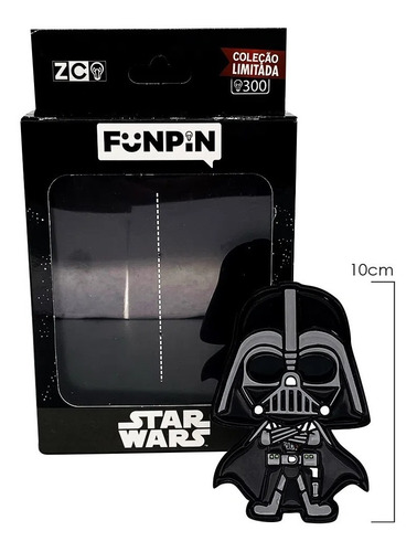Imagem 2 de 7 de Funpin Button Decorativo C/ Suporte - Star Wars Darth Vader
