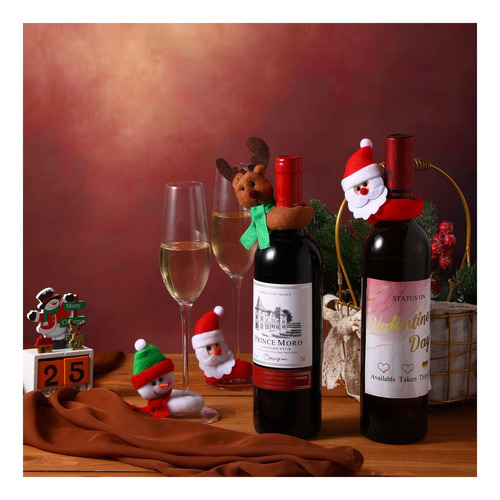 Sieral 12 Pcs Botella De Vino De Navidad Venta De Navidad De