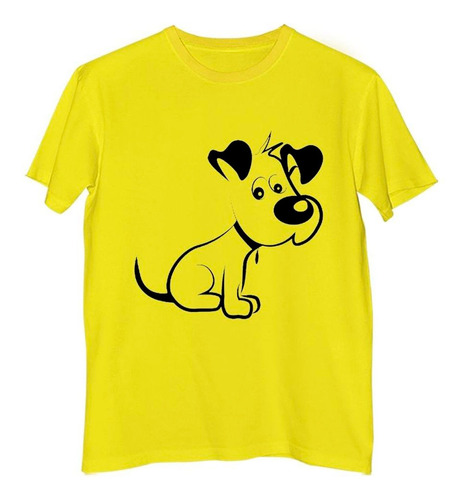 Remera Niño Color Perro Timido Terrier