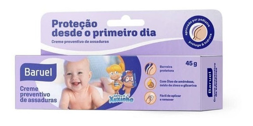 Creme Preventivo Para Assadura Turma Da Xuxinha 45g - Embala