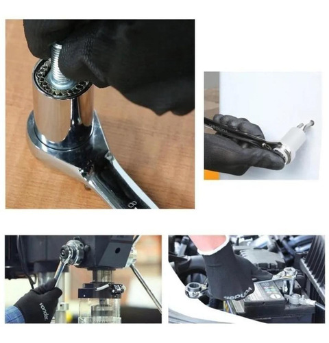 Imagem 4 de 4 de Chave Estrela Com Soquete Universal 8 A 19mm Vonder